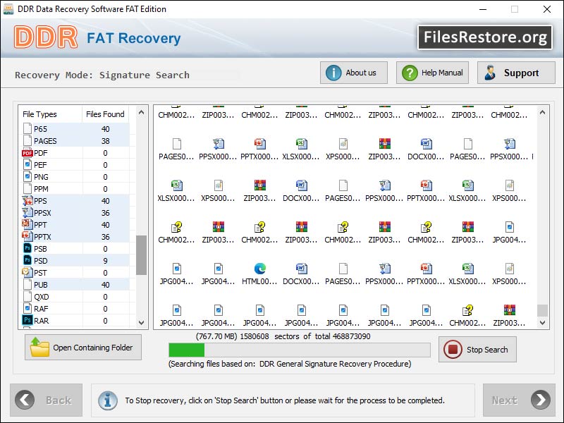 Recover Deleted Files screen shot